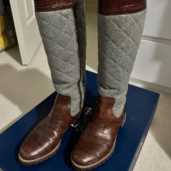 Sperry Essex Quilted Leather Riding Boots 6 - Picture 5 of 7